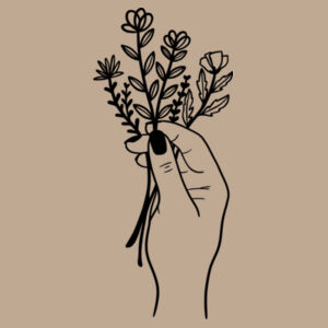 Bella+Canvas-FLOWERS AND HAND-3001 Design