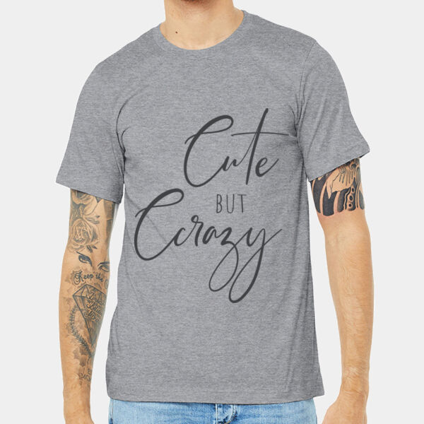 Bella+Canvas-CUTE BUT CRAZY-3001 Thumbnail
