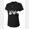 Womens 2-Button Tek Henley Thumbnail